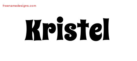 Groovy Name Tattoo Designs Kristel Free Lettering