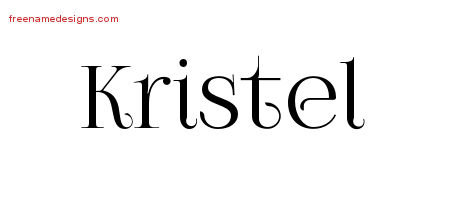 Vintage Name Tattoo Designs Kristel Free Download