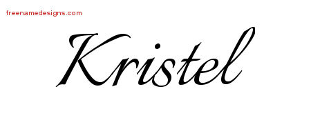 Calligraphic Name Tattoo Designs Kristel Download Free