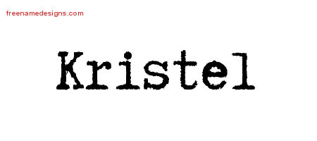 Typewriter Name Tattoo Designs Kristel Free Download