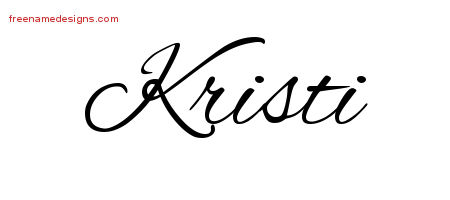 Cursive Name Tattoo Designs Kristi Download Free