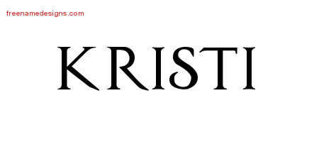 Regal Victorian Name Tattoo Designs Kristi Graphic Download