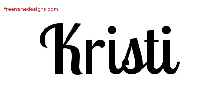 Handwritten Name Tattoo Designs Kristi Free Download