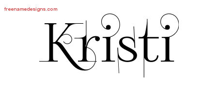 Decorated Name Tattoo Designs Kristi Free