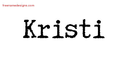 Typewriter Name Tattoo Designs Kristi Free Download