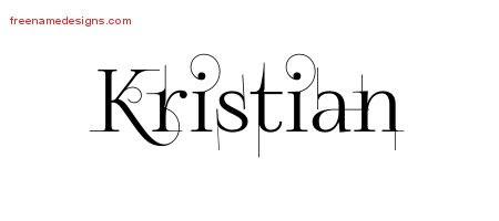 Decorated Name Tattoo Designs Kristian Free
