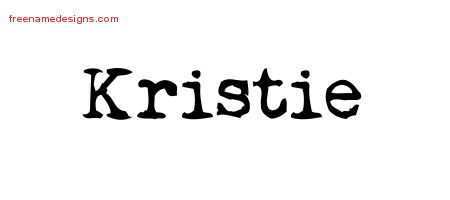 Vintage Writer Name Tattoo Designs Kristie Free Lettering
