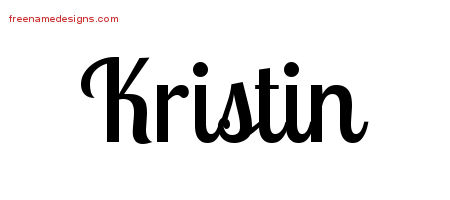 Handwritten Name Tattoo Designs Kristin Free Download