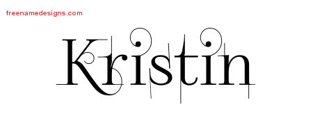 Decorated Name Tattoo Designs Kristin Free
