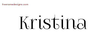 Vintage Name Tattoo Designs Kristina Free Download