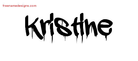 Graffiti Name Tattoo Designs Kristine Free Lettering