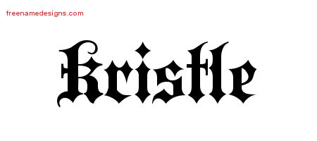 Old English Name Tattoo Designs Kristle Free