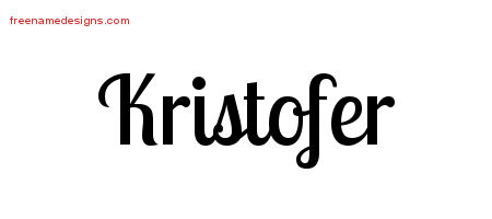 Handwritten Name Tattoo Designs Kristofer Free Printout