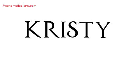 Regal Victorian Name Tattoo Designs Kristy Graphic Download