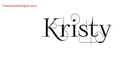 Decorated Name Tattoo Designs Kristy Free