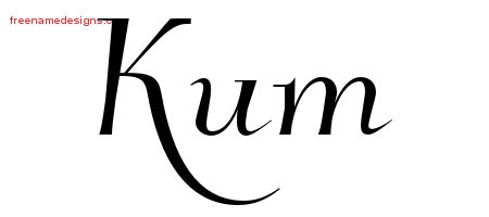 Elegant Name Tattoo Designs Kum Free Graphic