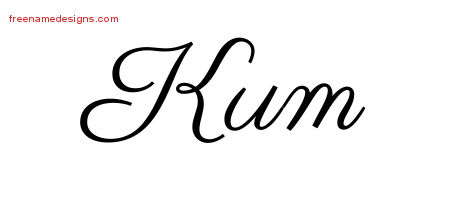Classic Name Tattoo Designs Kum Graphic Download