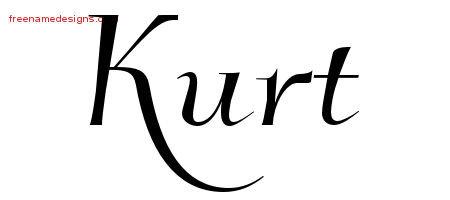 Elegant Name Tattoo Designs Kurt Download Free