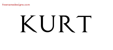 Regal Victorian Name Tattoo Designs Kurt Printable