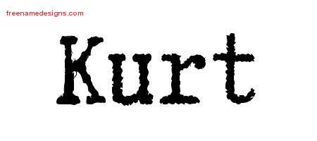 Typewriter Name Tattoo Designs Kurt Free Printout