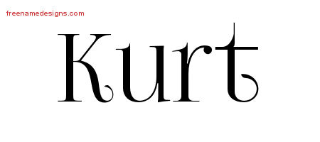 Vintage Name Tattoo Designs Kurt Free Printout