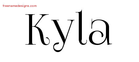 Vintage Name Tattoo Designs Kyla Free Download