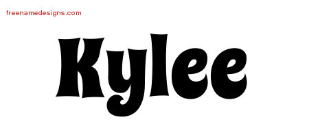 Groovy Name Tattoo Designs Kylee Free Lettering