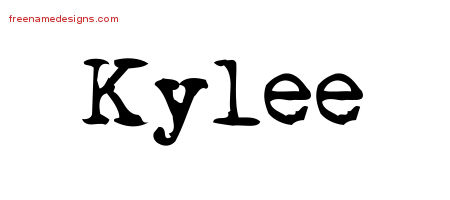 Vintage Writer Name Tattoo Designs Kylee Free Lettering