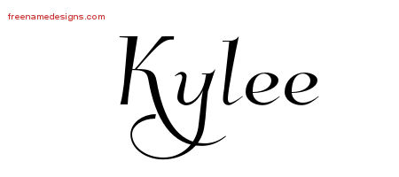 Elegant Name Tattoo Designs Kylee Free Graphic