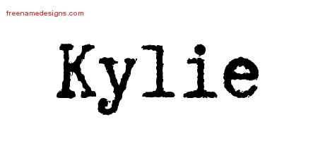 Typewriter Name Tattoo Designs Kylie Free Download