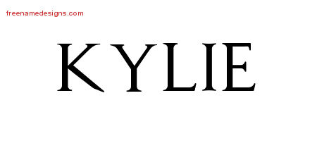 Regal Victorian Name Tattoo Designs Kylie Graphic Download