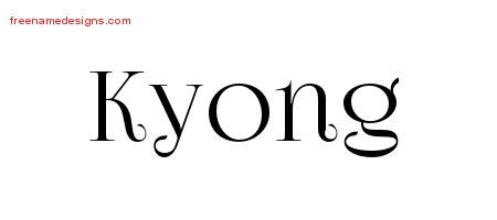 Vintage Name Tattoo Designs Kyong Free Download