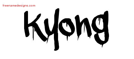 Graffiti Name Tattoo Designs Kyong Free Lettering