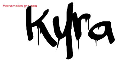 Graffiti Name Tattoo Designs Kyra Free Lettering