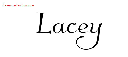 Elegant Name Tattoo Designs Lacey Free Graphic