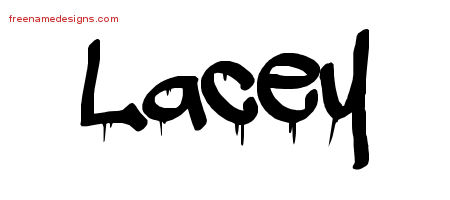 Graffiti Name Tattoo Designs Lacey Free Lettering