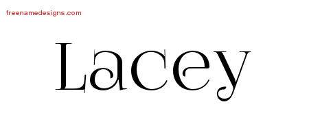 Vintage Name Tattoo Designs Lacey Free Download