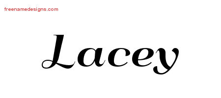 Art Deco Name Tattoo Designs Lacey Printable