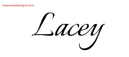 Calligraphic Name Tattoo Designs Lacey Download Free