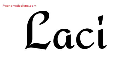 Calligraphic Stylish Name Tattoo Designs Laci Download Free