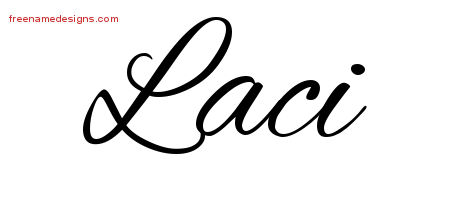 Cursive Name Tattoo Designs Laci Download Free