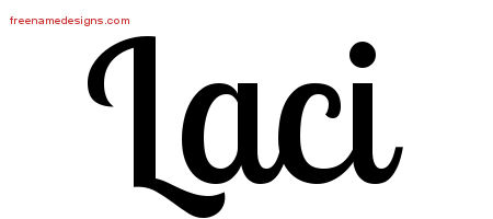 Handwritten Name Tattoo Designs Laci Free Download