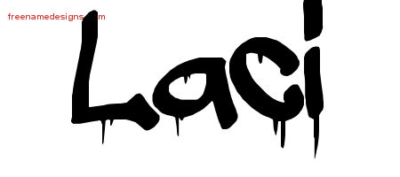 Graffiti Name Tattoo Designs Laci Free Lettering