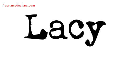 Vintage Writer Name Tattoo Designs Lacy Free