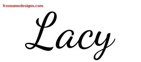 Lively Script Name Tattoo Designs Lacy Free Download