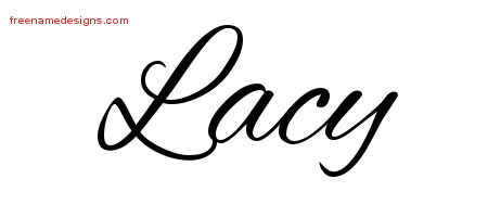 Cursive Name Tattoo Designs Lacy Free Graphic