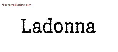 Typewriter Name Tattoo Designs Ladonna Free Download