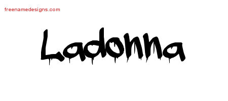 Graffiti Name Tattoo Designs Ladonna Free Lettering