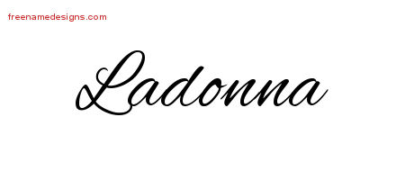 Cursive Name Tattoo Designs Ladonna Download Free