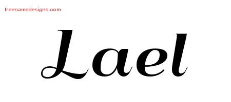 Art Deco Name Tattoo Designs Lael Printable